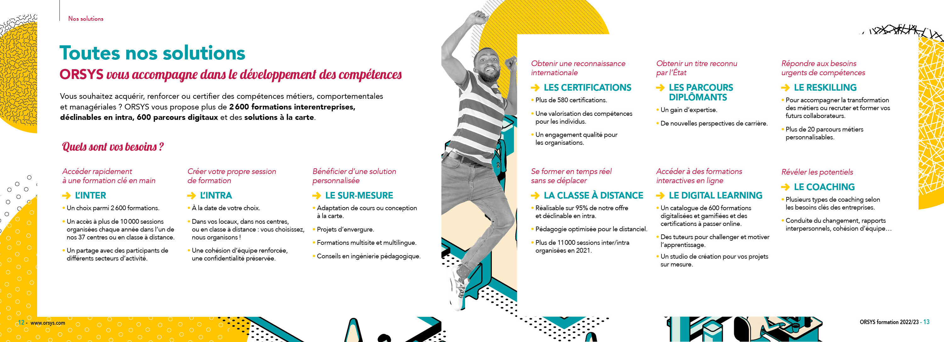 page 10 et 11 de la brochure ORSYS 2022